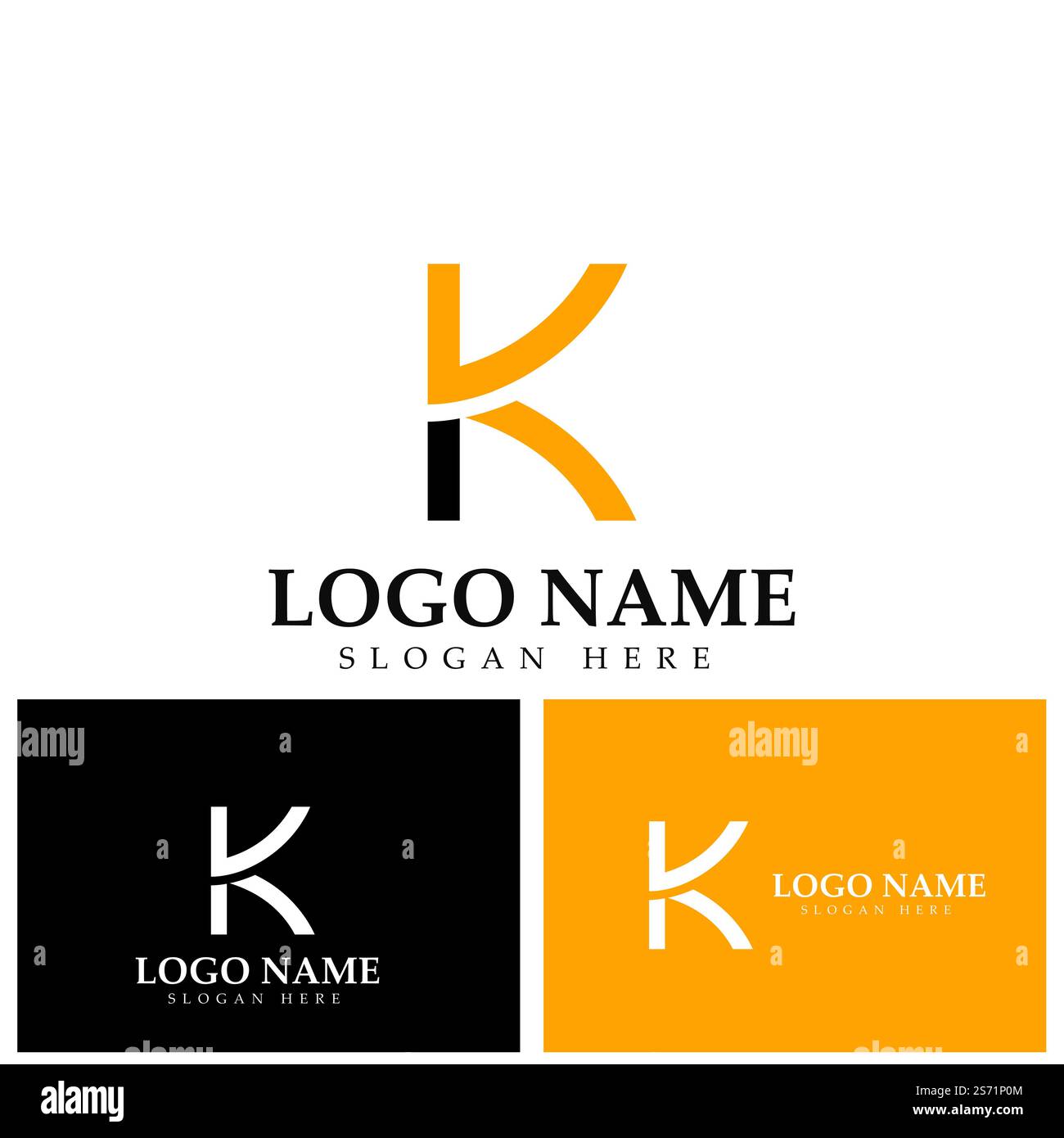 Design-Vorlage für das Symbol des Letter k-Logos Stock Vektor