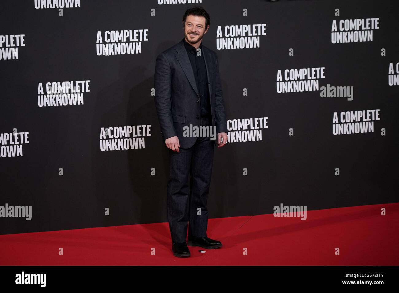 Andrea Bosca nimmt am 17. Januar 2025 am Fotoruf des Films „A Complete Unknown“ im Auditorium Parco della Musica in Rom (Italien) Teil. Stockfoto