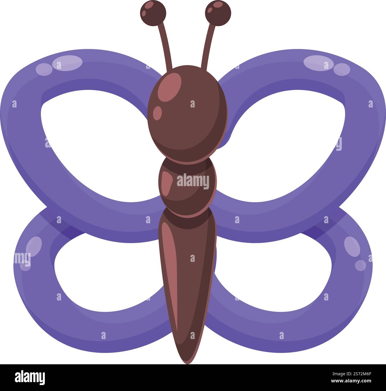 Air Schmetterling Icon Cartoon Vektor. Ballonspielzeug. Form Art. Air Schmetterling Icon Cartoon Vektor. Ballonspielzeug Stock Vektor