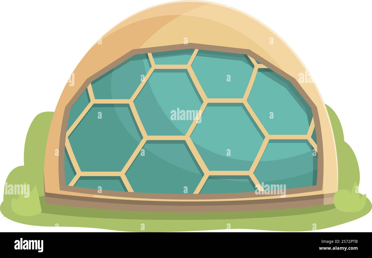Glashaus Icon Cartoon Vektor. Luxuriöses Zelt. Waldreisen. Glashaus Icon Cartoon Vektor. Luxuriöses Zelt Stock Vektor