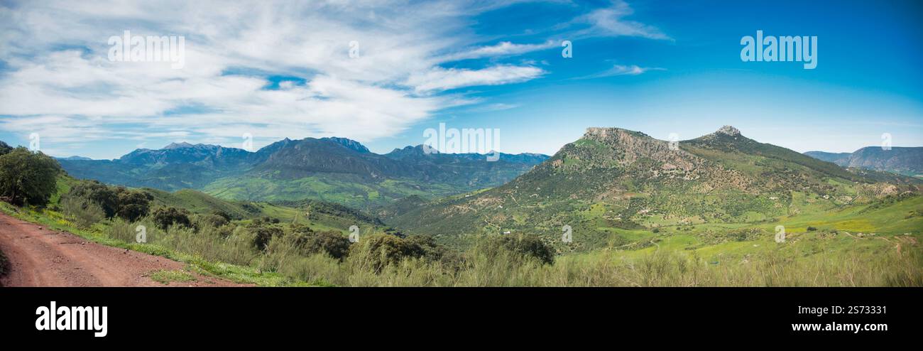 Landschaft Serranía de Ronda Stockfoto