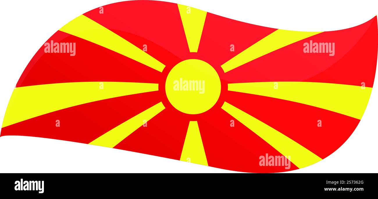 Berühmte Flaggensymbol Cartoon Vektor. Kreisdarstellung. Reiseland. Berühmte Flaggensymbol Cartoon Vektor. Kreisdarstellung Stock Vektor