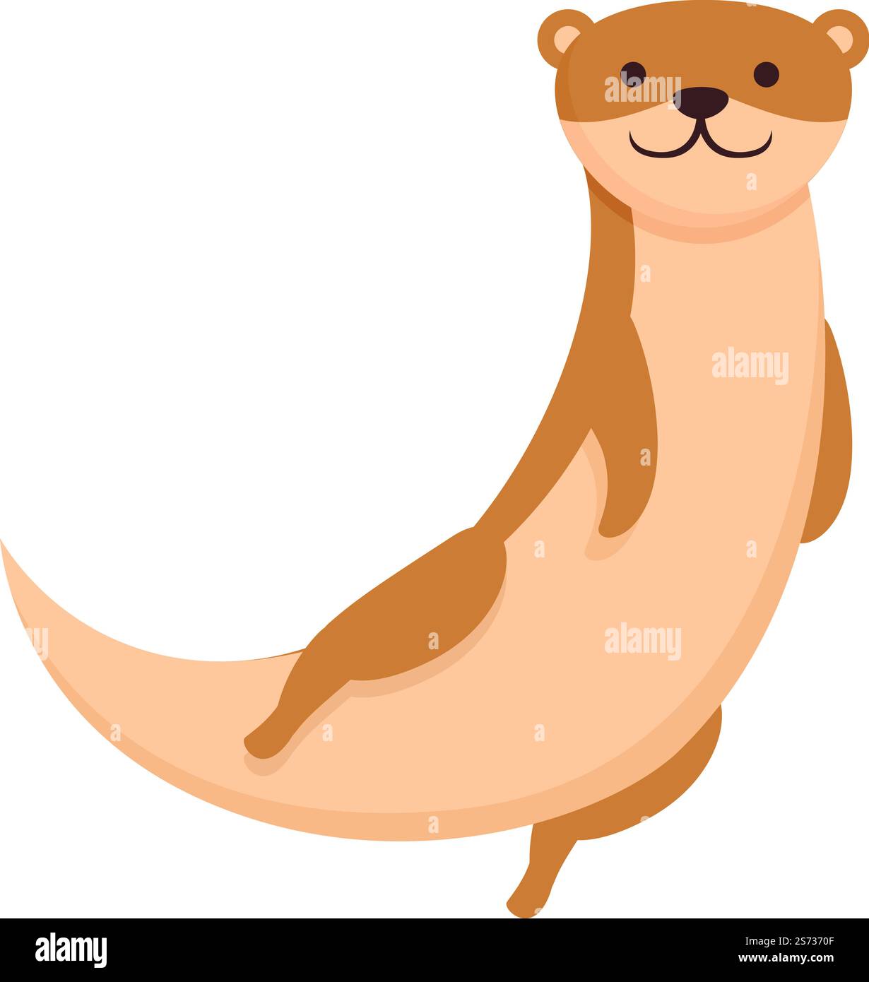 Weasel Icon Cartoon Vektor. Niedliches Tier. Marderotter. Weasel Icon Cartoon Vektor. Niedliches Tier Stock Vektor