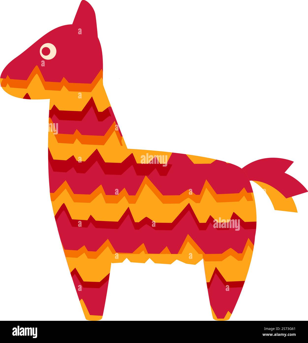 Pinata Esel Icon Cartoon Vektor. Mexikanische Süßigkeiten. Der Star ist lustig. Pinata Esel Icon Cartoon Vektor. Mexikanische Süßigkeiten Stock Vektor