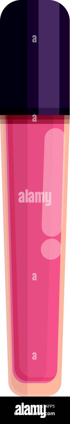 Rosa Lippenstift Icon Cartoon Vektor. Kosmetikpinsel. Künstlerpulver. Rosa Lippenstift Icon Cartoon Vektor. Kosmetikpinsel Stock Vektor