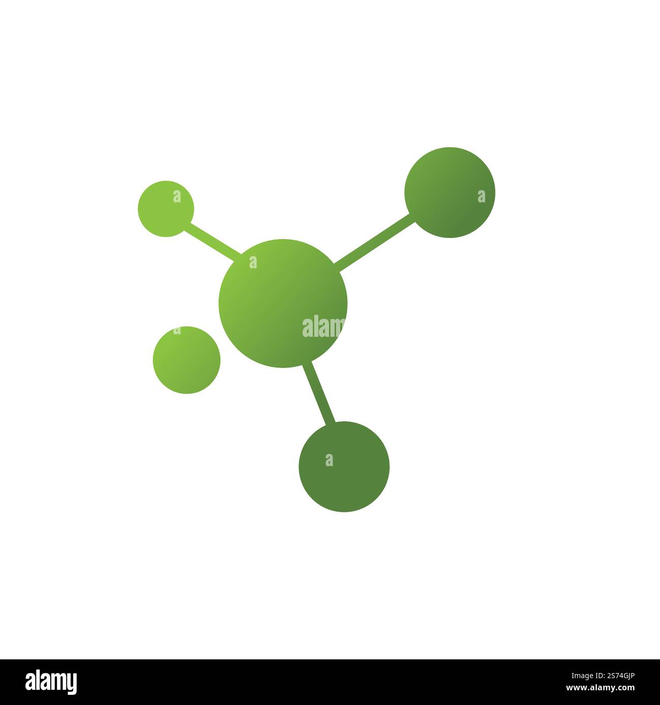 Vektor-Vorlage für Illustration des Moleküllogos Stock Vektor