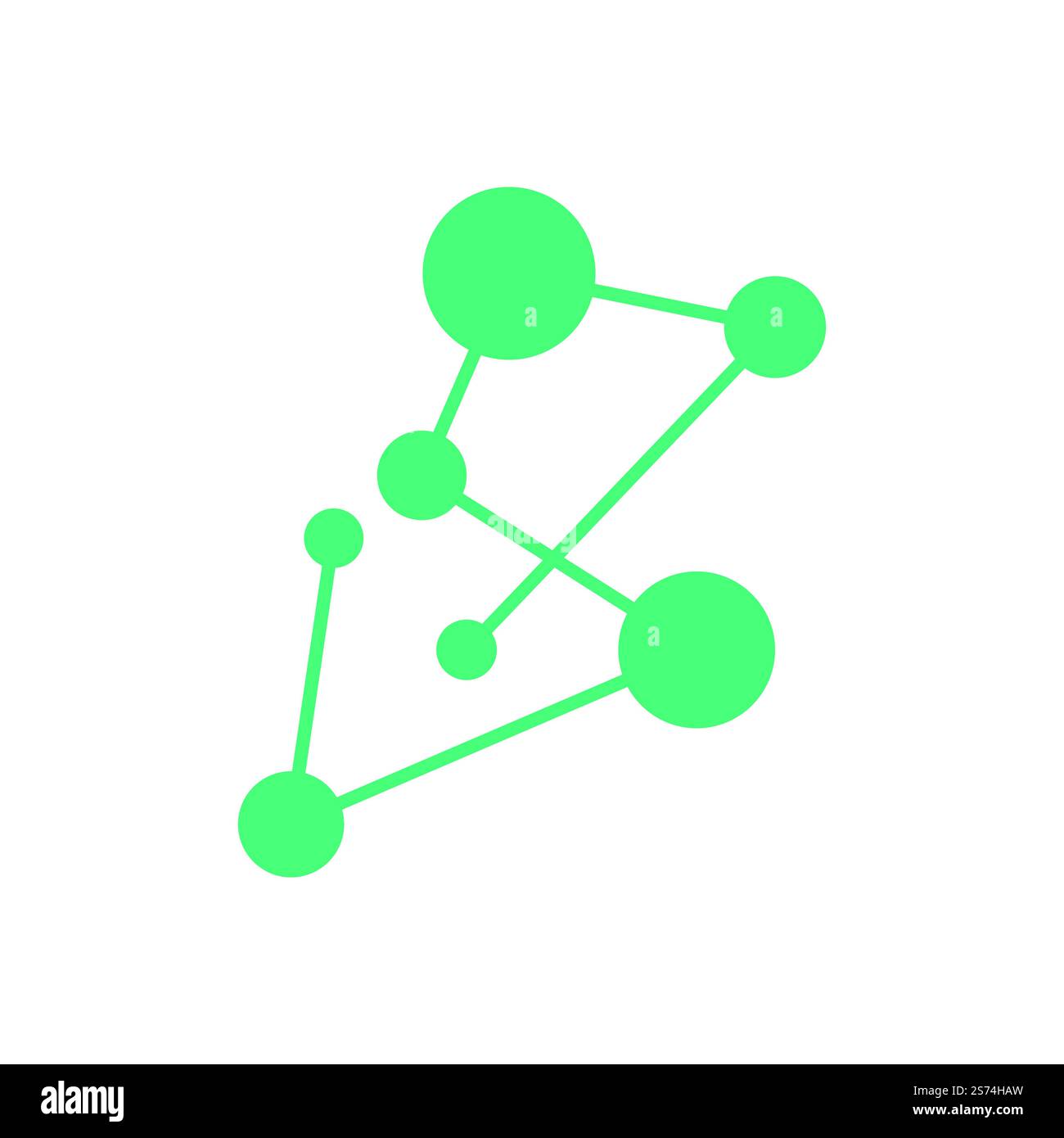 Vektor-Vorlage für Illustration des Moleküllogos Stock Vektor