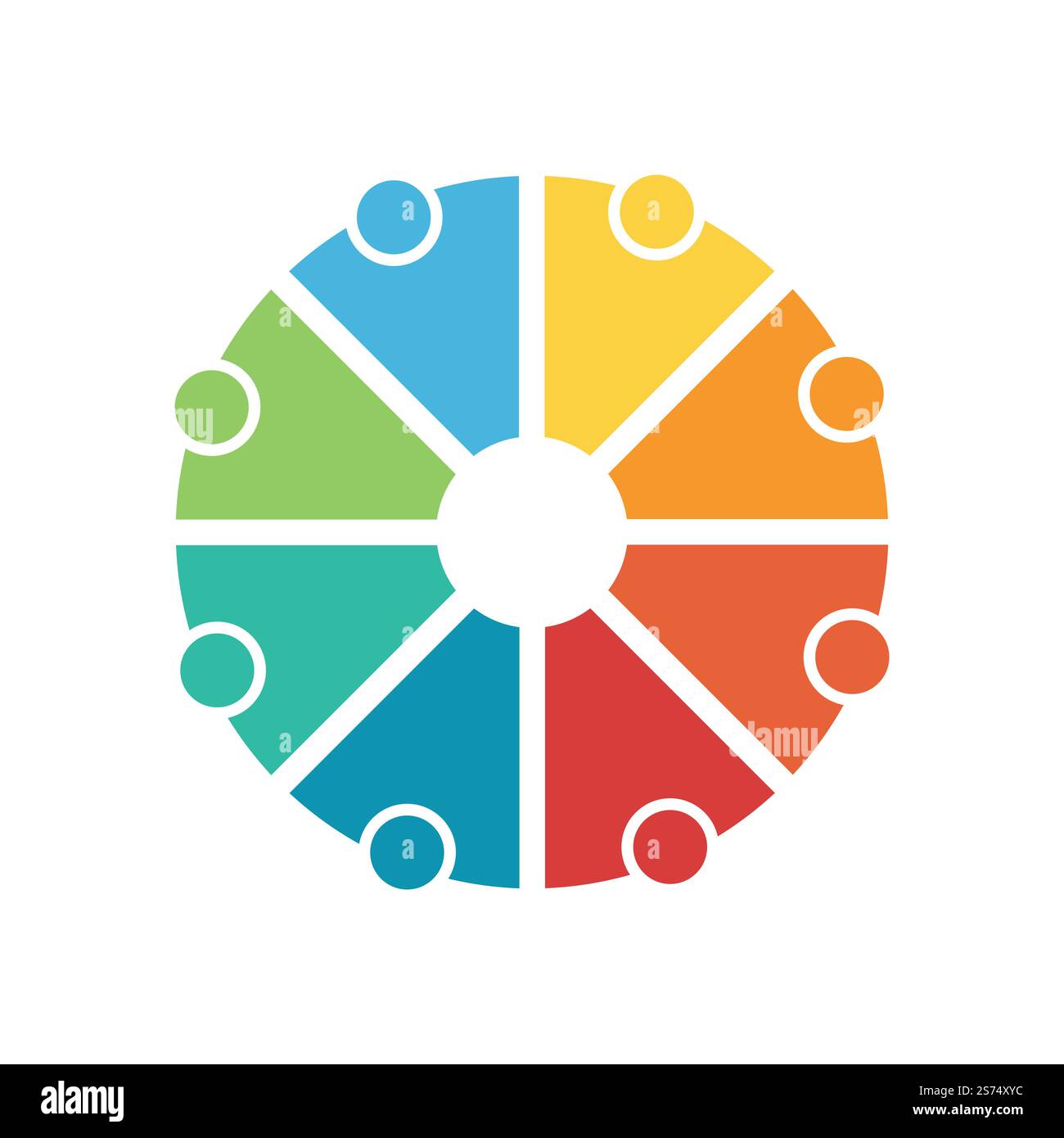 Vektor-Vorlage für Illustration des Moleküllogos Stock Vektor