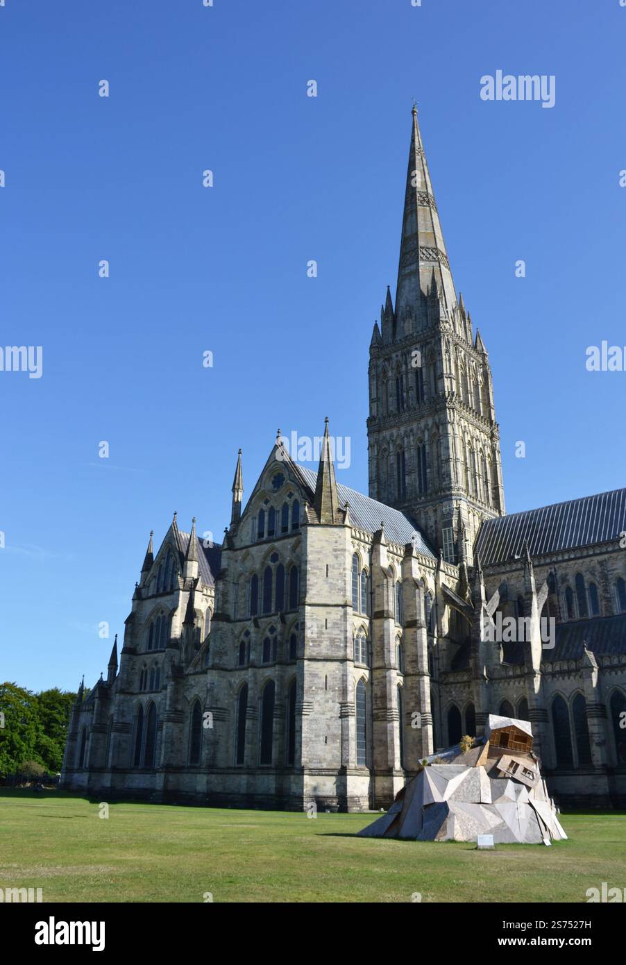 Kathedrale von Salisbury - Kirche der Heiligen Jungfrau Maria. Eine anglikanische Kathedrale in Salisbury, England, Großbritannien Stockfoto