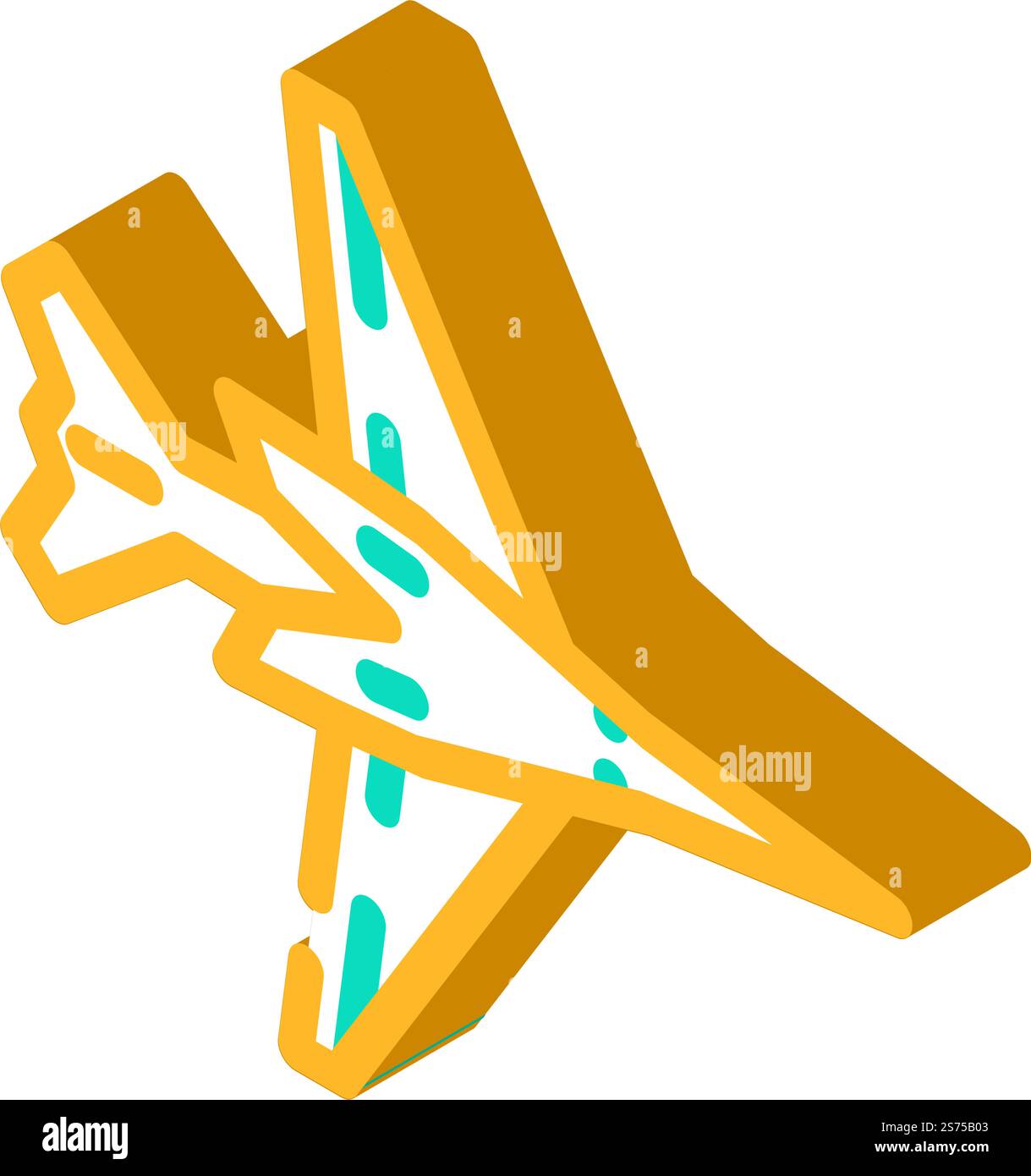 Militärflugzeug Isometrie Isometrie Vektor. Schild für Militärflugzeuge. Isolierte Symboldarstellung. Militärflugzeug Flugzeug isometrische Icon Vektor Illustration Stock Vektor