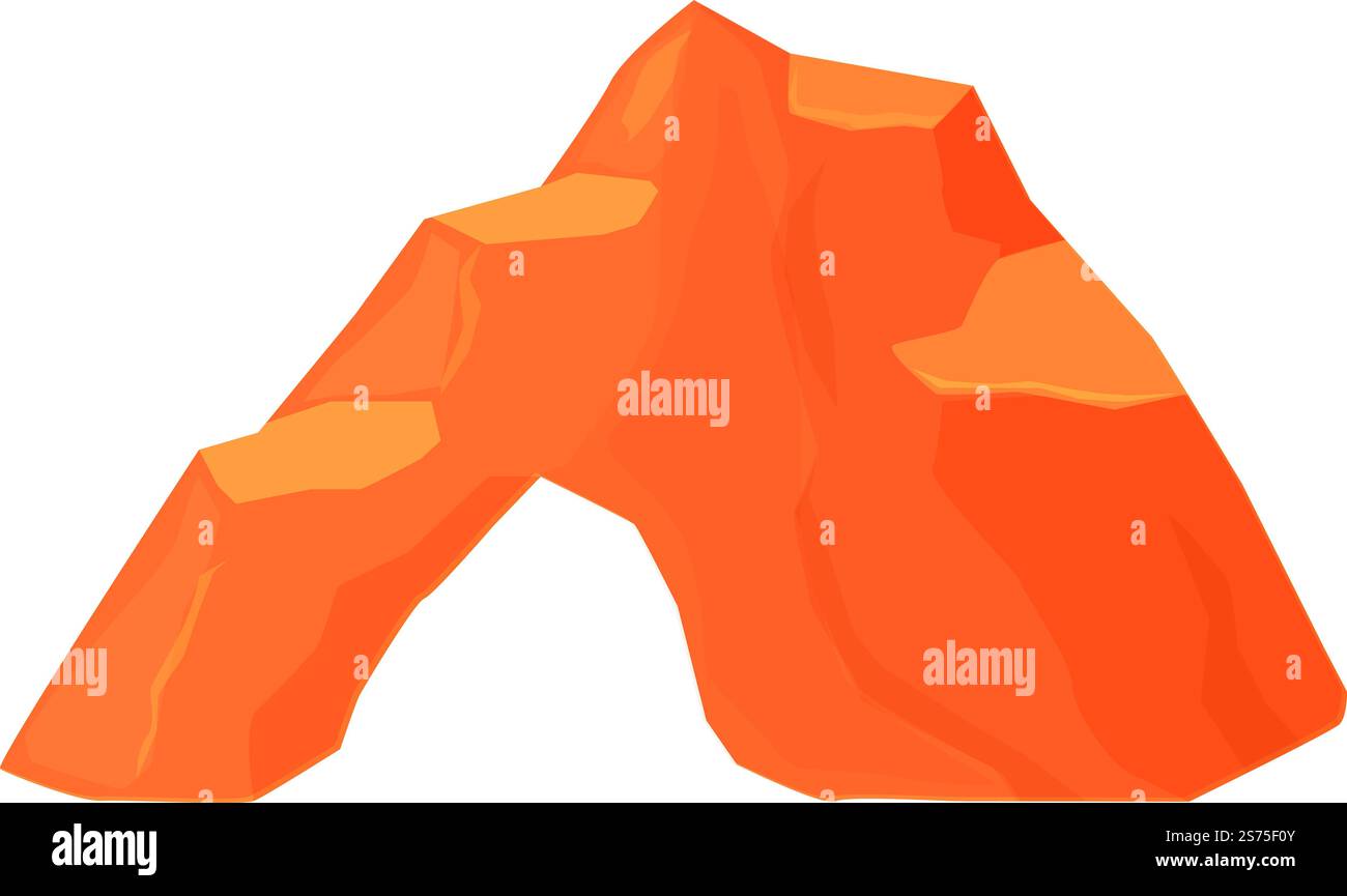 Rocky Stone Icon Cartoon Vektor. Canyon Rock. Grand arizona. Rocky Stone Icon Cartoon Vektor. Canyon Rock Stock Vektor