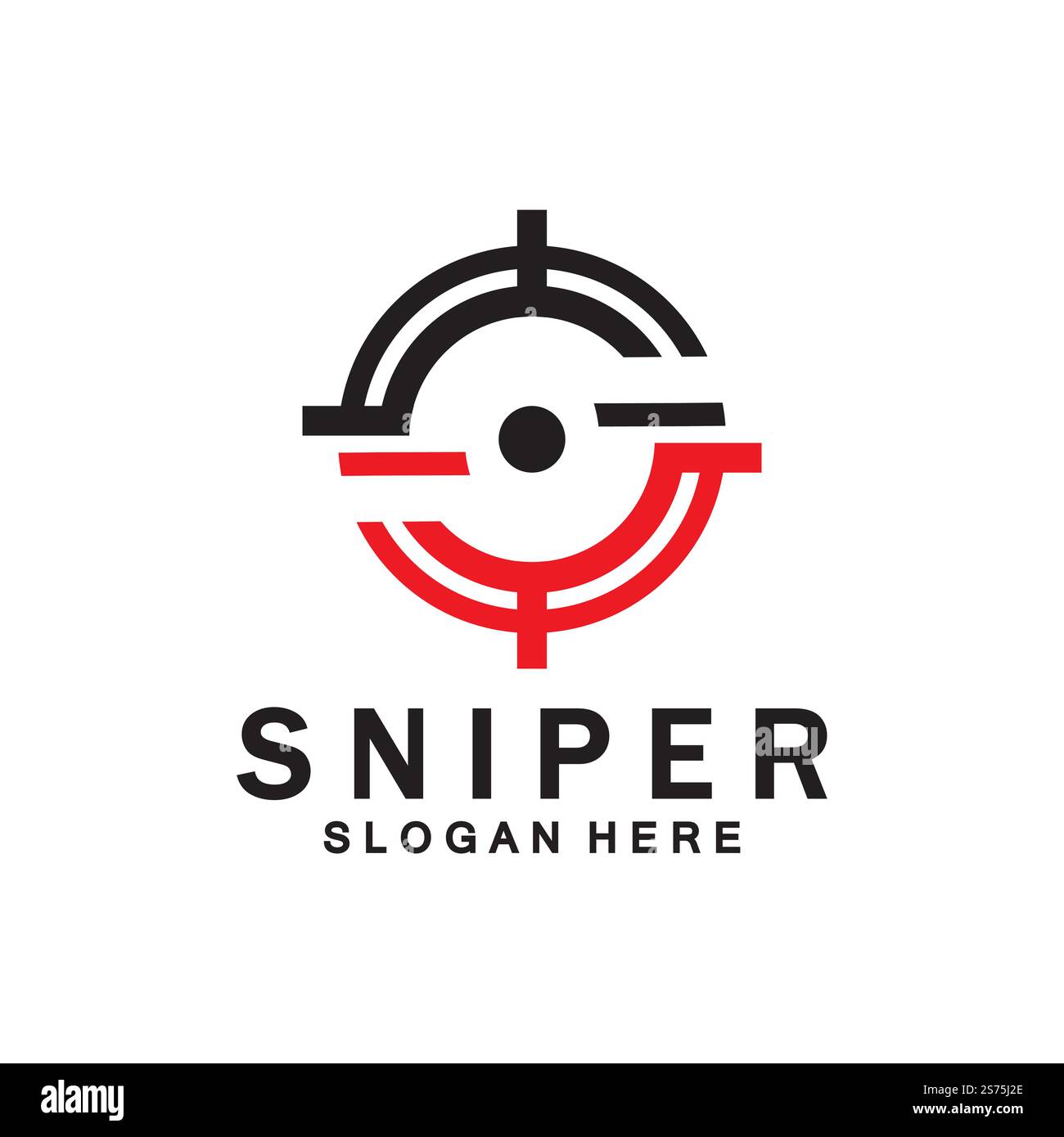 Sniper-Ziel-Vektor-Logo. Anfänglicher S-Ziellogo-Vektor Stock Vektor Sniper-Ziel-Vektor-Logo. Anfänglicher S-Ziellogo-Vektor Stock Vektor