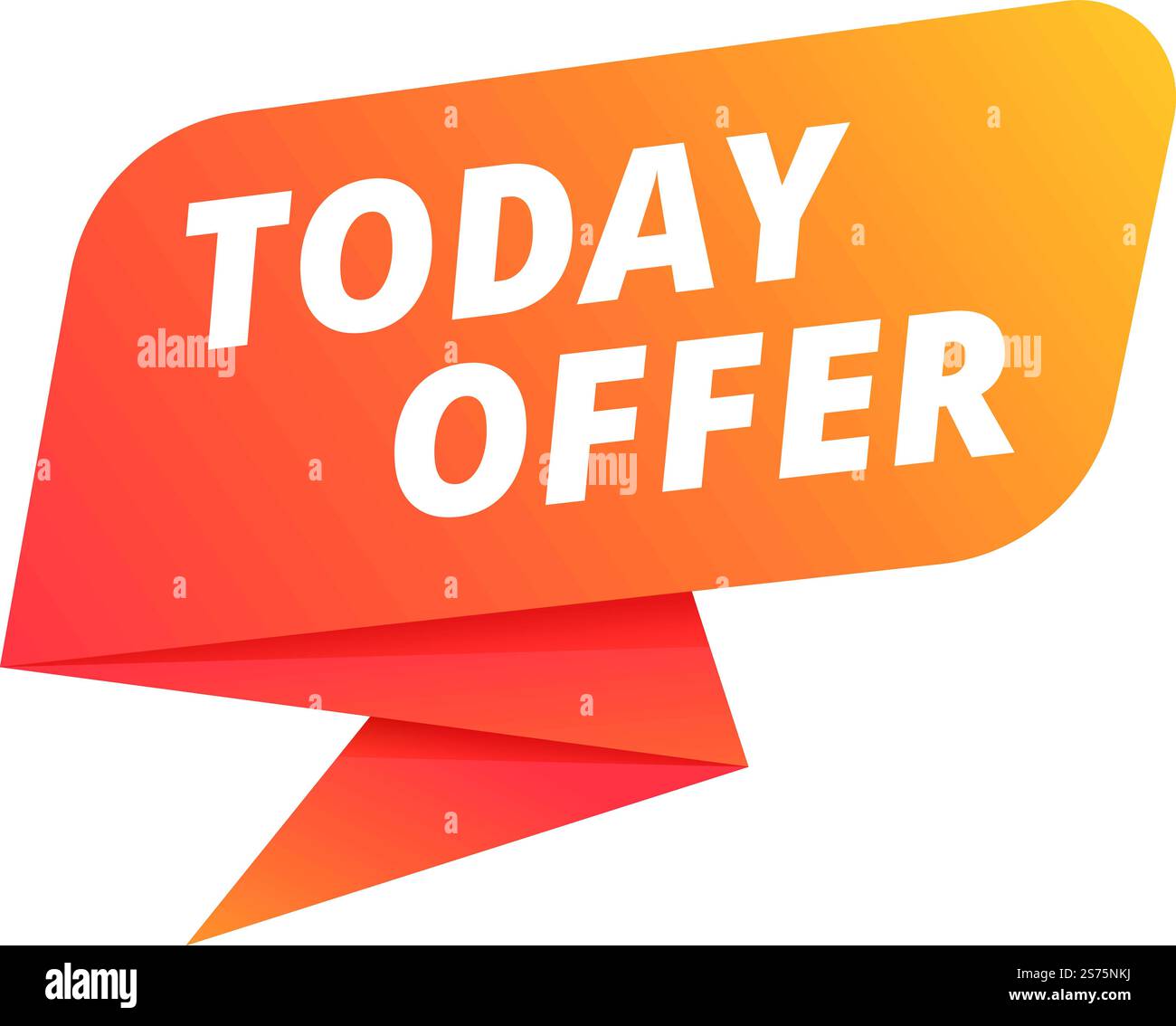 Save Today Offer Symbol Cartoon Vektor. Große Kampagne. Tag-Taste. Save Today Offer Symbol Cartoon Vektor. Große Kampagne Stock Vektor