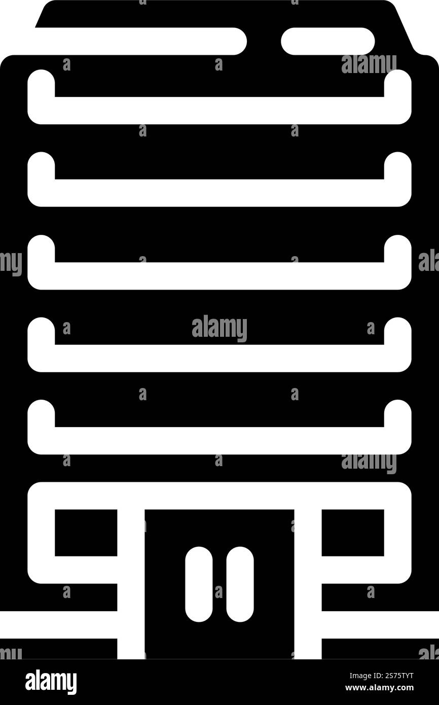 esg-Glyphen-Symbolvektor des Unternehmens. esg-Zeichen des Unternehmens. Isolierte Symboldarstellung. esg-Glyphe-Symbol-Vektor-Illustration des Unternehmens Stock Vektor