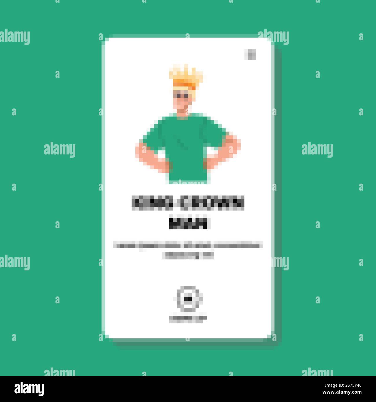 könig-Krone-Mann-Vektor. Gold Royal, Erfolg kaukasier, goldene mittelalterliche, Erwachsene König Krone Mann Web flache Zeichentrickillustration. könig-Krone-Mann-Vektor Stock Vektor