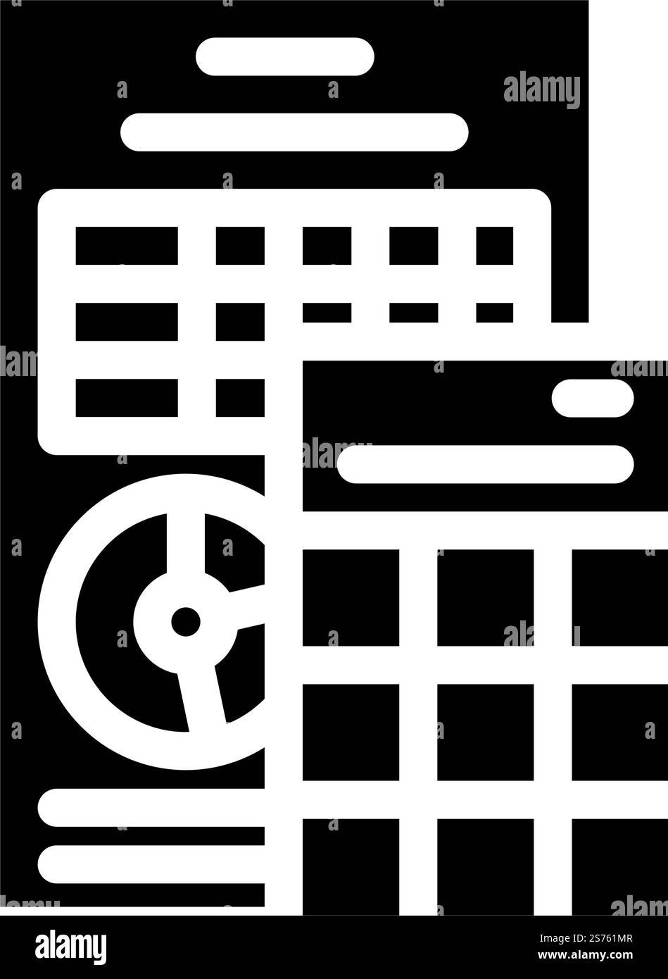 Financial esg Glyph-Symbolvektor. Finanzielles esg-Zeichen. Isolierte Symboldarstellung. Finanzielle esg-Glyphe-Symbol-Illustration Stock Vektor