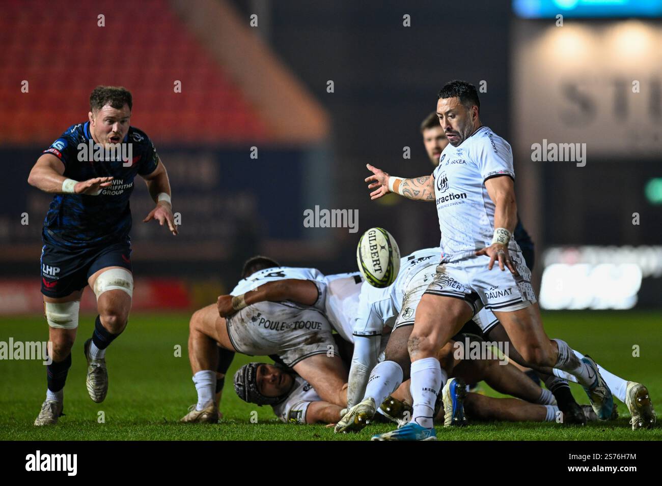 EPCR Challenge Cup Parc y Scarlets, Llanelli, Wales 18/01/2025 Scarlets gegen RC Vannes Stockfoto