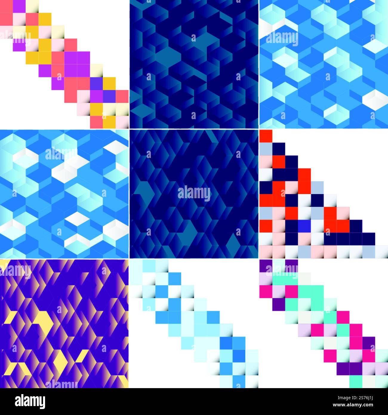 Vektorhintergrund mit einer Illustration einer abstrakten Textur mit Quadraten, geeignet für die Verwendung als Musterdesign in Bannern. Poster. Flyer. Karten. Postkarten. Abdeckungen. Und Broschüren Stock Vektor