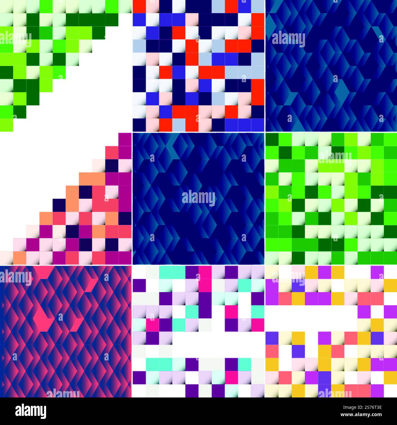 Vektorhintergrund mit einer Illustration der abstrakten Textur mit Quadraten, geeignet für die Verwendung als Musterdesign für Banner. Poster. Flyer. Karten. Postkarten. Abdeckungen. Und Broschüren Stock Vektor