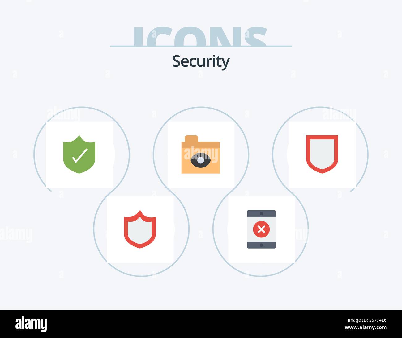 Security Flat Icon Pack 5 Icon Design. . Großer Bruder. . Sicherheit Stock Vektor Security Flat Icon Pack 5 Icon Design. . Großer Bruder. . Sicherheit Stock Vektor