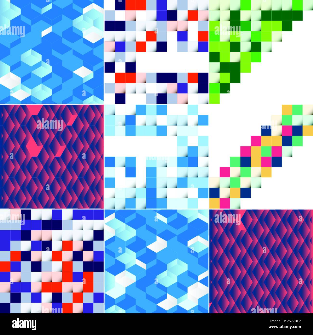 Vektorhintergrund mit einer Illustration der abstrakten Textur mit Quadraten, geeignet für die Verwendung als Musterdesign für Banner. Poster. Flyer. Karten. Postkarten. Abdeckungen. Und Broschüren Stock Vektor