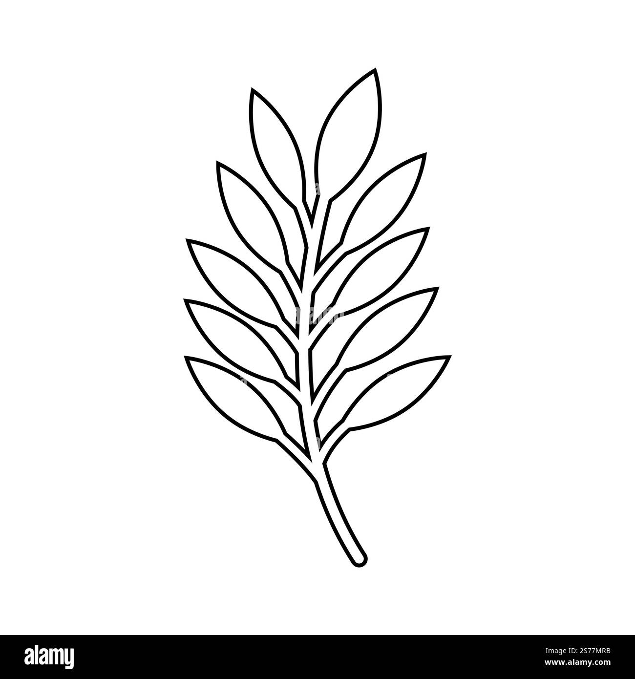 Grün hinterlässt Botanical Logo Vektor- und Symboldesign Stock Vektor