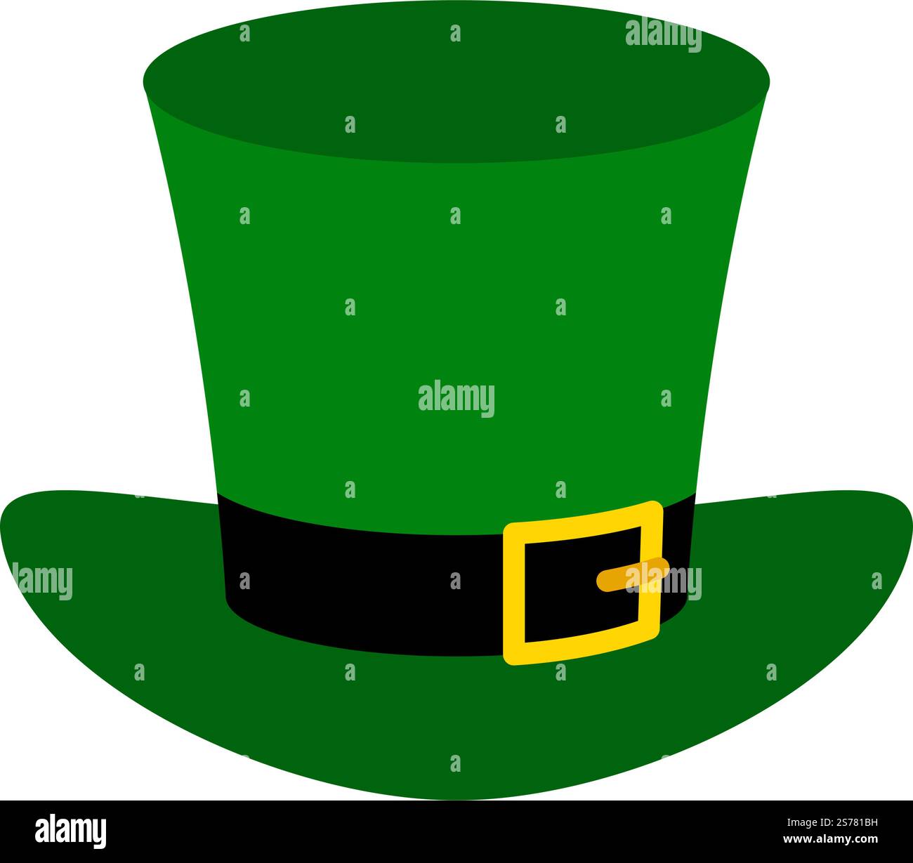 Leprechaun Hut. Cartoon-Element des irischen Bierfestivals St. Patrick&rsquo;s Day. Vektorabbildung. Stock Vektor