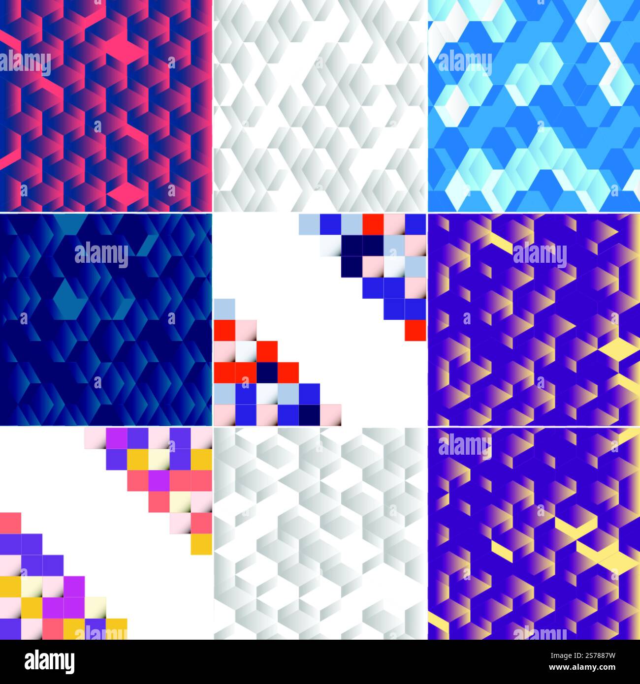 Vektorhintergrund mit einer Illustration der abstrakten Textur mit Quadraten, geeignet für die Verwendung als Musterdesign für Banner. Poster. Flyer. Karten. Postkarten. Abdeckungen. Und Broschüren Stock Vektor