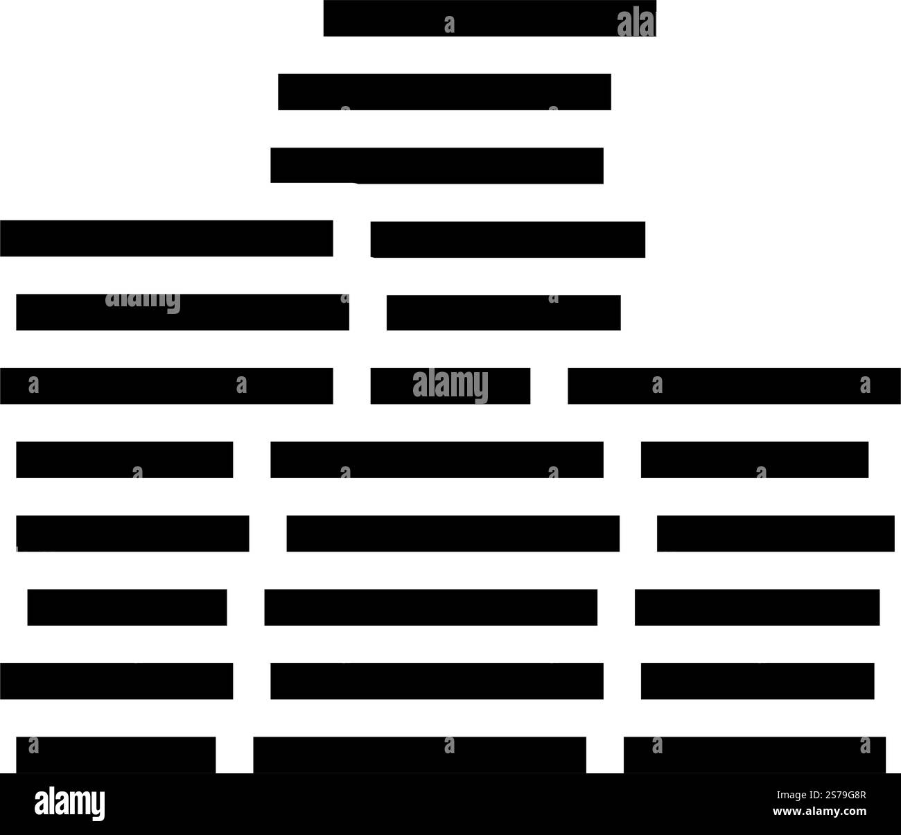 Stapeln Sie den goldenen Glyphen-Symbol-Vektor. Goldenes Schatzzeichen stapeln. Isolierte Symboldarstellung. Stapel Schatz goldene Glyphe Symbol Vektor Illustration Stock Vektor