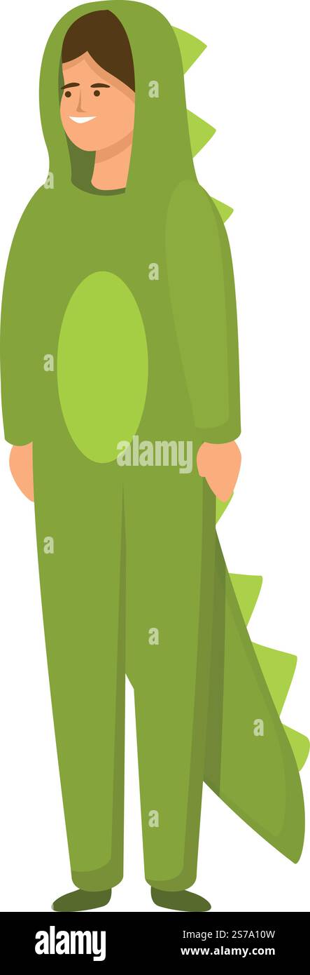 Dino halloween Tierkostüm Icon Cartoon Vektor. Niedliches Maskottchen. Karnevalsparty. Dino halloween Tierkostüm Icon Cartoon Vektor. Niedliches Maskottchen Stock Vektor