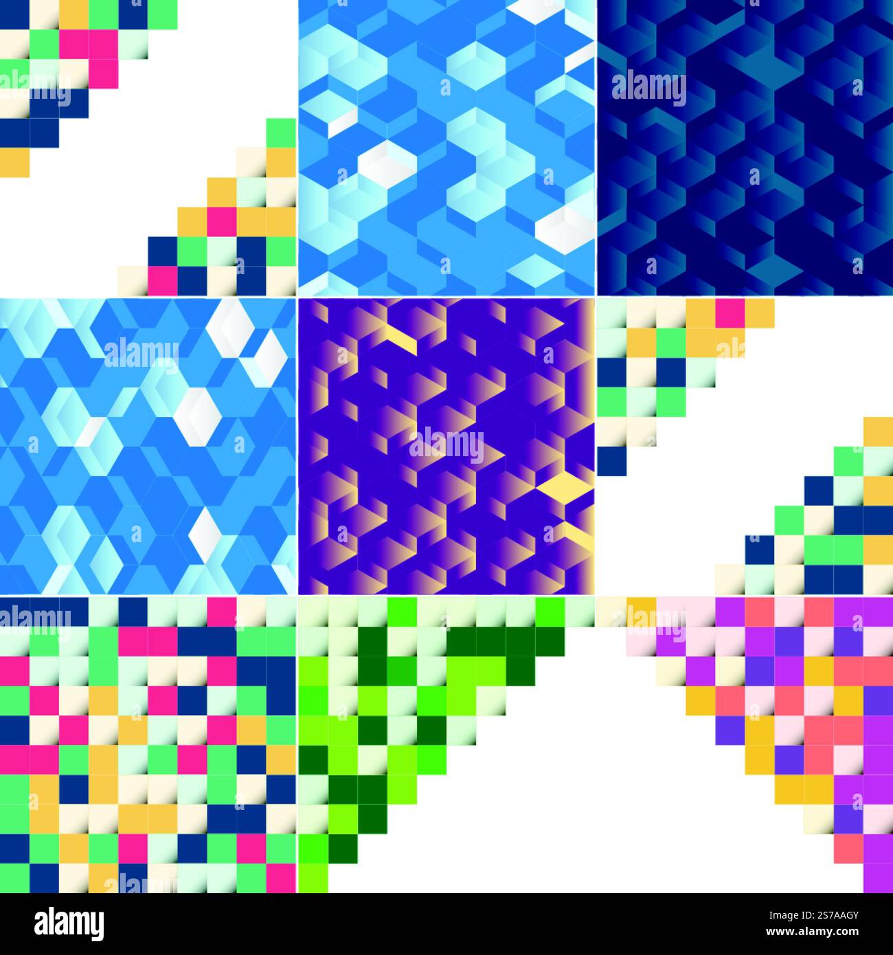 Vektorhintergrund mit einer Illustration der abstrakten Textur mit Quadraten, geeignet für die Verwendung als Musterdesign für Banner. Poster. Flyer. Karten. Postkarten. Abdeckungen. Und Broschüren Stock Vektor