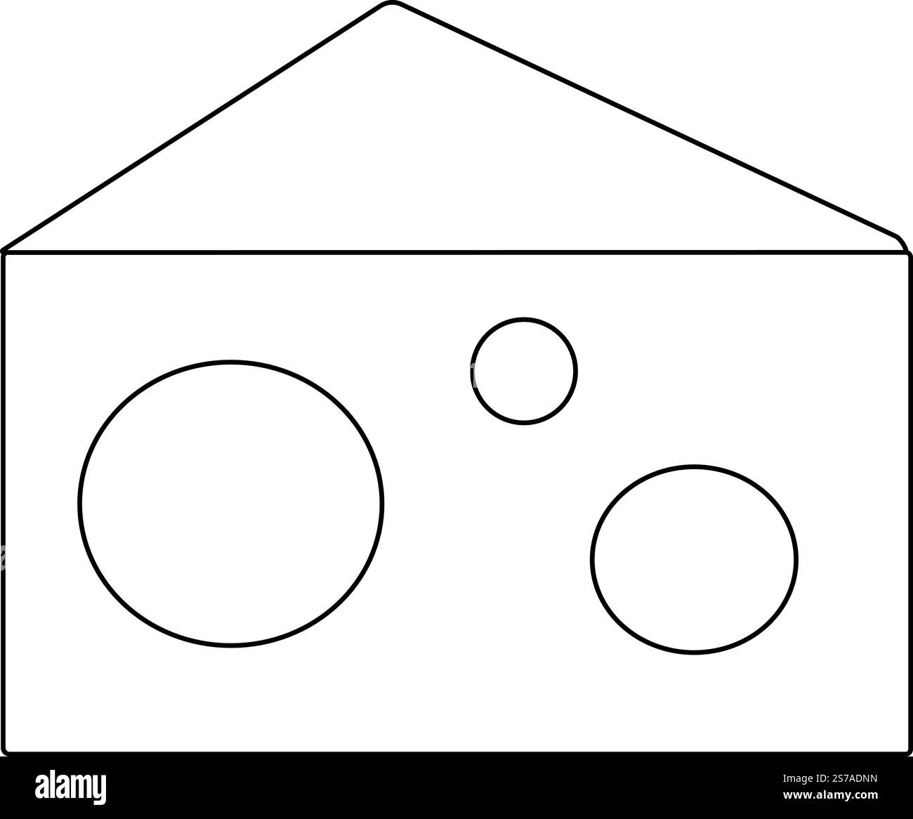 Hand gezeichnet Cheddar Käse Sketch Illustration Vektor Grafik Linie Illustration auf transparentem Hintergrund Stock Vektor