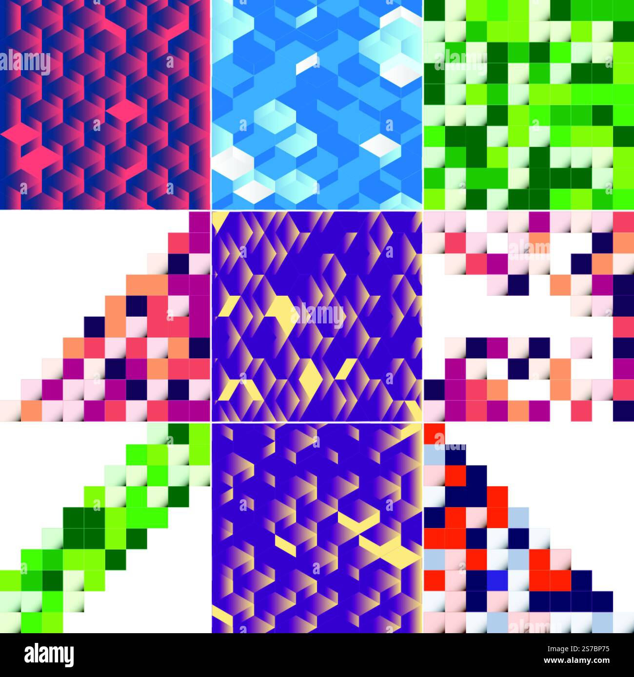 Vektorhintergrund mit einer Illustration einer abstrakten Textur mit Quadraten, geeignet für die Verwendung als Musterdesign in Bannern. Poster. Flyer. Karten. Postkarten. Abdeckungen. Und Broschüren Stock Vektor