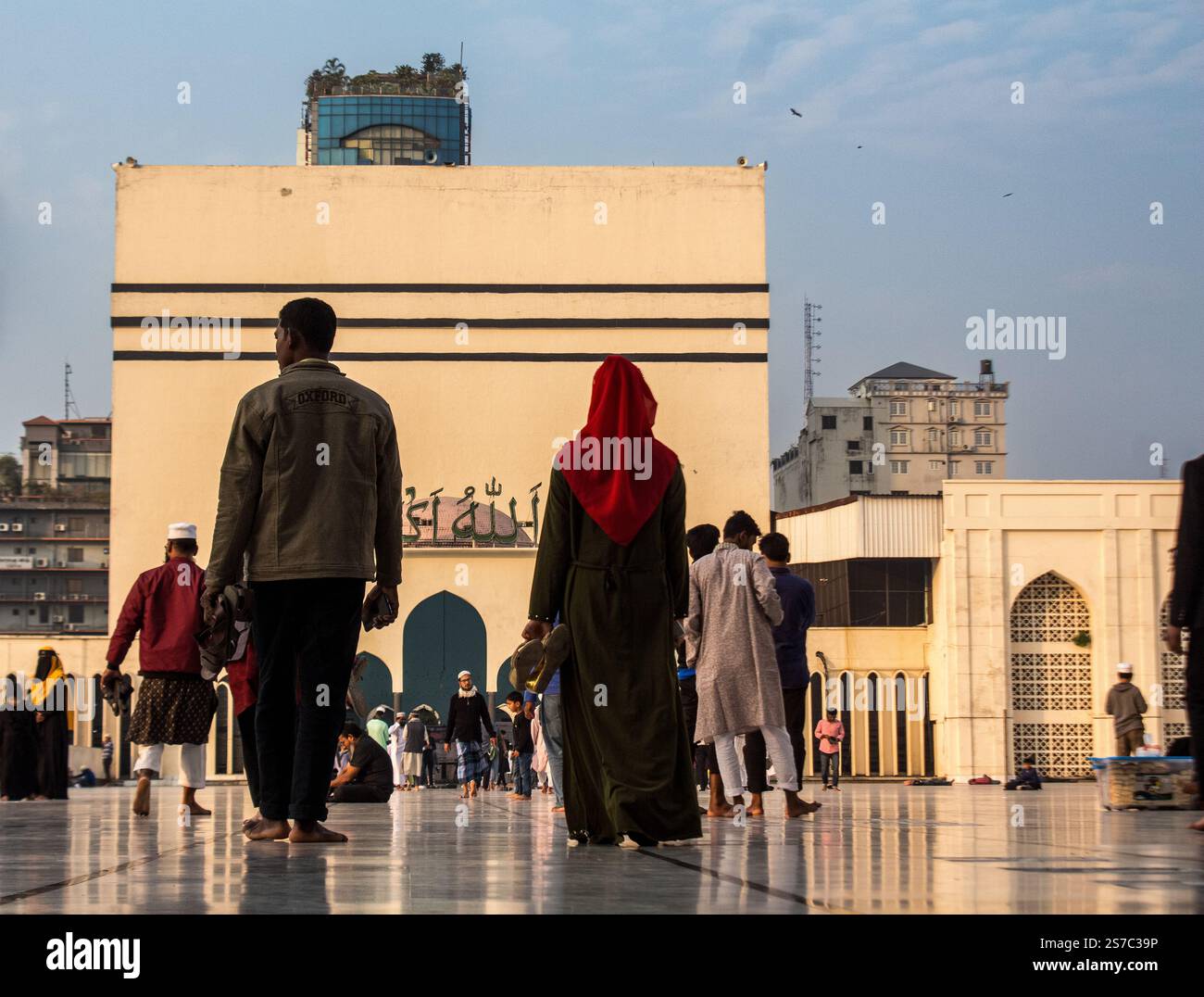 Baitul Mukarram Moschee, die Nationalmoschee von Bangladesch. Stockfoto
