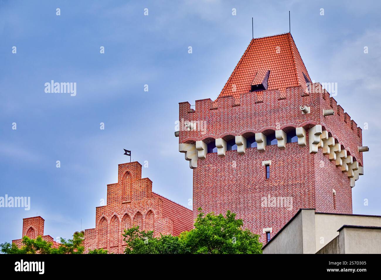 Die königliche Burg in Posen. Die Burg stammt aus dem 13. Jahrhundert und beherbergt heute das Museum für angewandte Kunst in Posen, Europa, Polen Stockfoto