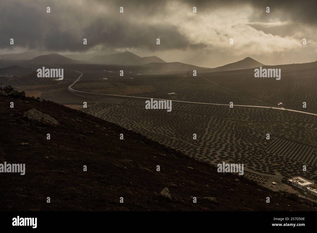 Lanzarote Filmische Landschaft Stockfoto
