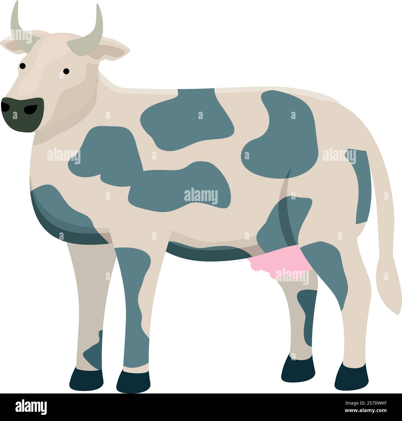 Hereford Kuh Icon Cartoon Vektor. Viehzucht. Milchtier. Hereford Kuh Icon Cartoon Vektor. Viehzucht Stock Vektor