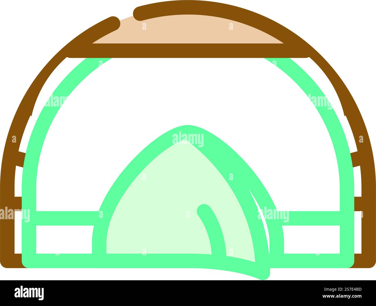 Ereignis Zelt Urlaub Farbe Symbol Vektor. Event Zelt Urlaub Schild. Isolierte Symboldarstellung. Ereignis Zelt Urlaub Farbe Symbol Vektor Illustration Stock Vektor