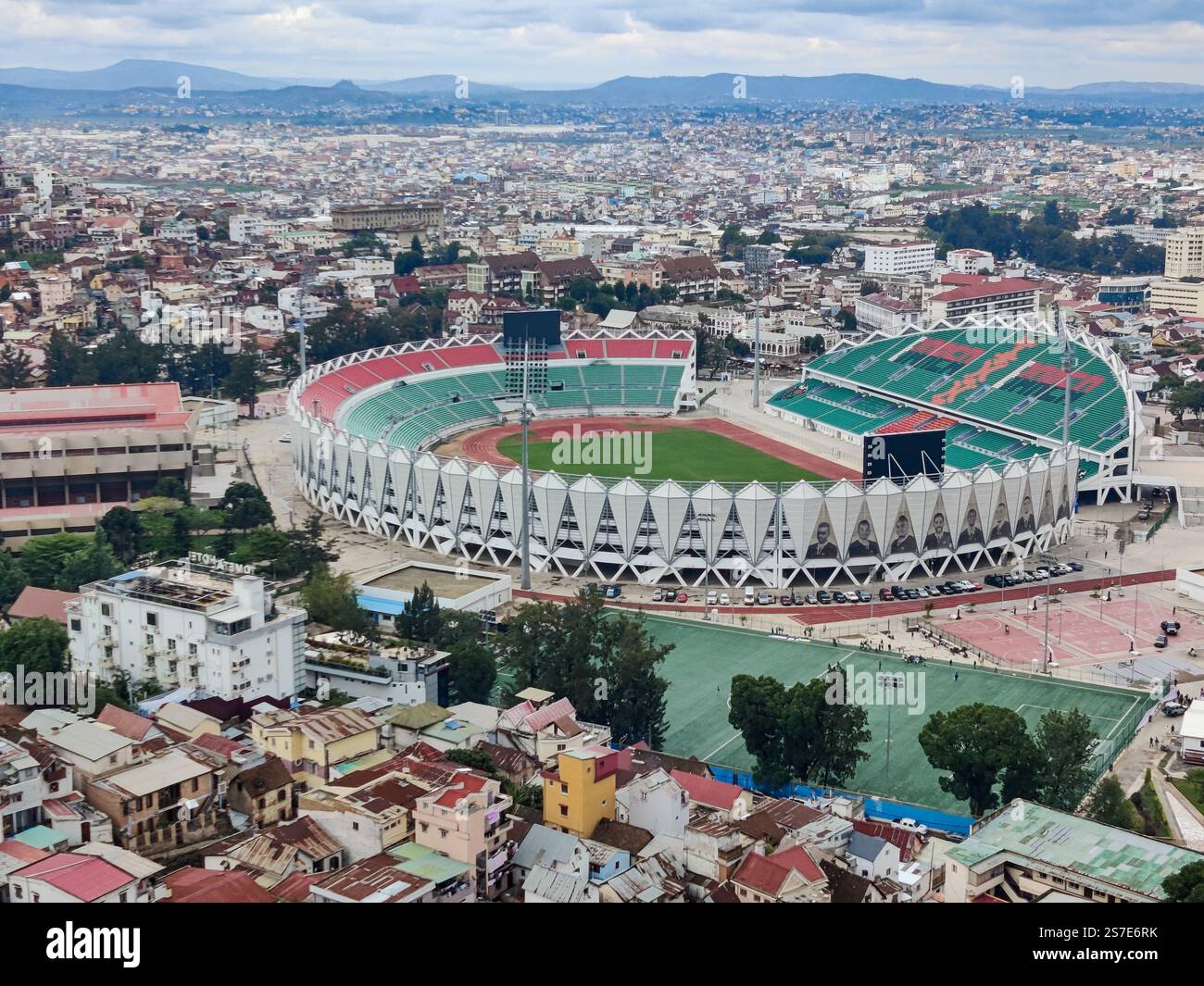 Antananarivo Hauptstadt der Insel Madagaskar, Straßenmarkt und Leben Stockfoto