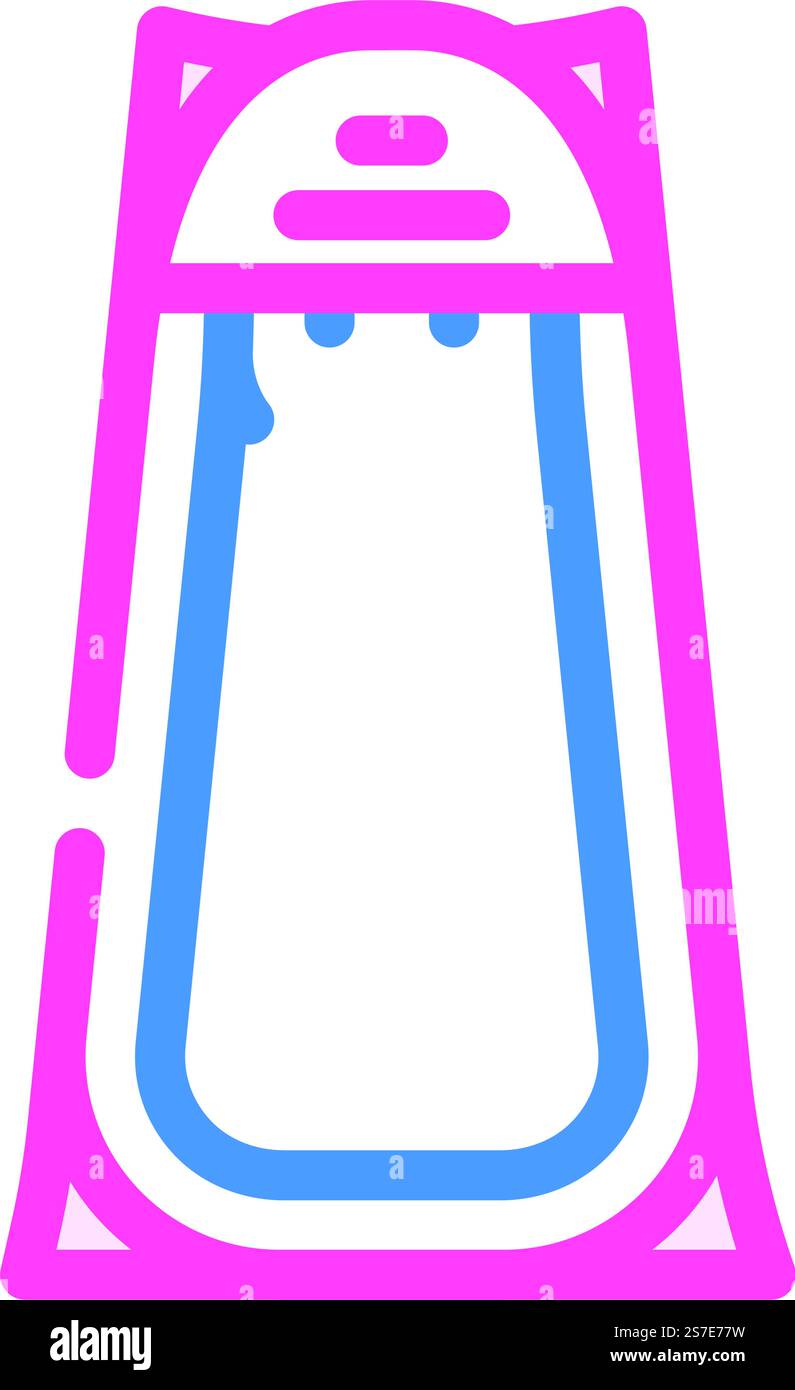 Sommerzelt Urlaub Farbe Icon Vektor. Sommerzelt Urlaubsschild. Isolierte Symboldarstellung. Sommer Zelt Urlaub Farbe Symbol Vektor Illustration Stock Vektor