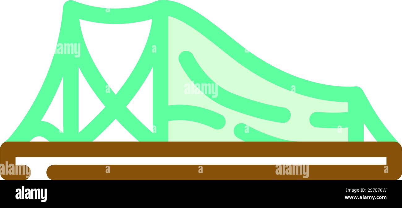 Outdoor Zelt Urlaub Farbe Symbol Vektor. Freizelt Urlaubsschild. Isolierte Symboldarstellung. Outdoor Zelt Urlaub Farbe Symbol Vektor Illustration Stock Vektor