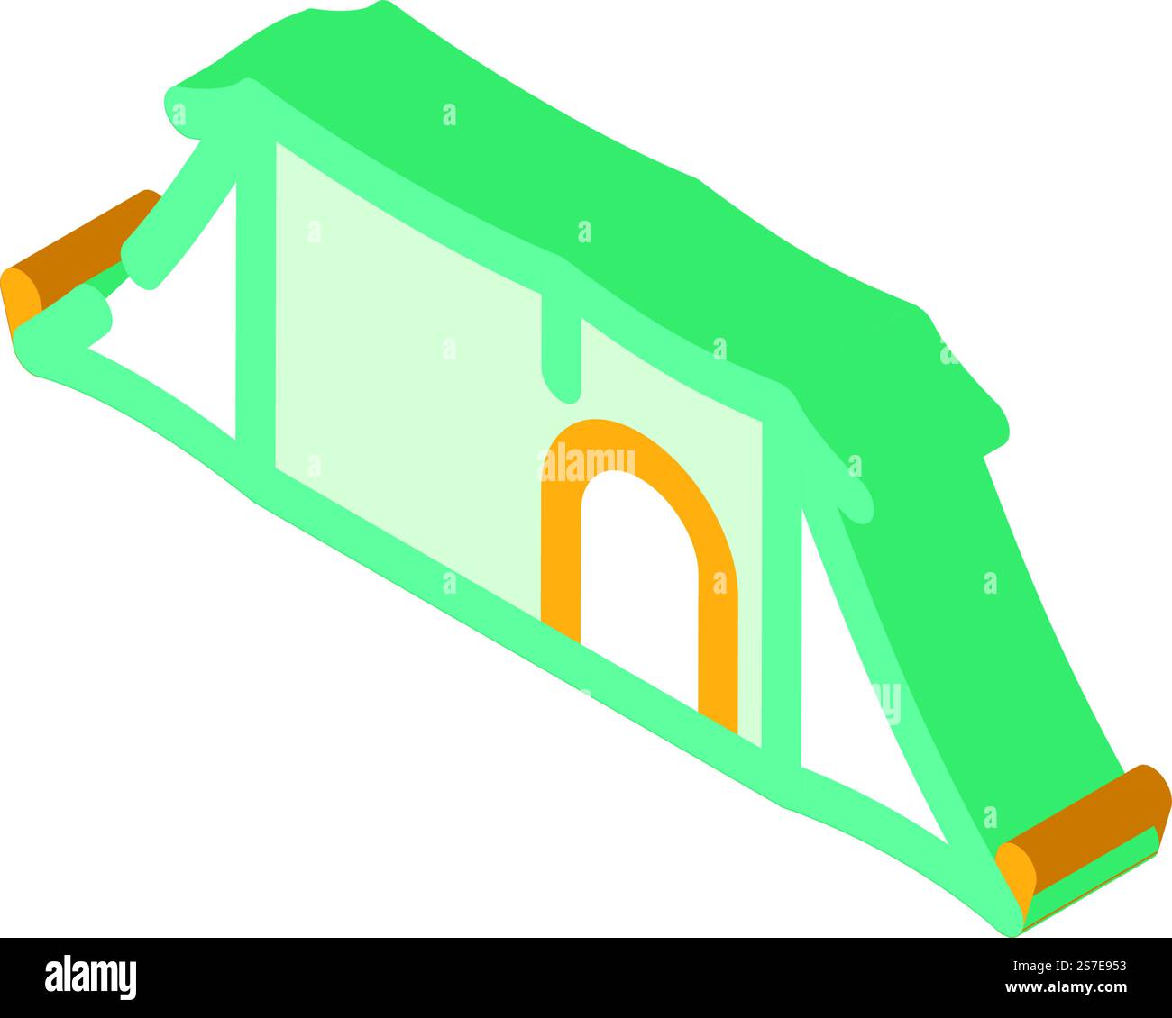 Freizeit Zelt Urlaub isometrische Icon Vektor. Freizeitzelt Urlaubsschild. Isolierte Symboldarstellung. Freizeit Zelt Urlaub isometrische Icon Vektor Illustration Stock Vektor