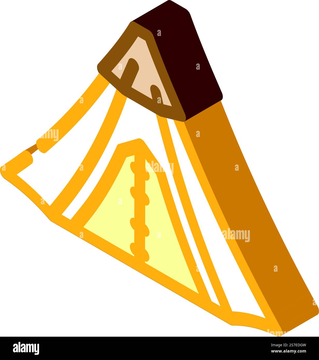 Bergzelt Urlaub isometrische Icon Vektor. Bergzelt Urlaubsschild. Isolierte Symboldarstellung. Bergzelt Urlaub isometrische Icon Vektor Illustration Stock Vektor