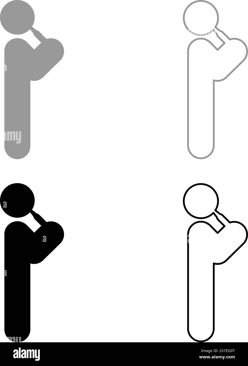 Mann trinkt Alkohol aus der Flasche Bier Wein betrunkene Menschen Konzept Stick verwenden Getränk Trunkener Alkohol stehend Set Symbol grau schwarz Farbe Vektor Illustration Bild einfache feste Füllung Umrisslinie dünne flache Art. Mann trinkt Alkohol aus der Flasche Bier Wein betrunkene Menschen Konzept Stick verwenden Getränk Trunkener Alkohol stehend Set Symbol grau schwarz Farbe Vektor Illustration Bild Vollfüllung Umrisslinie dünne flache Art Stock Vektor