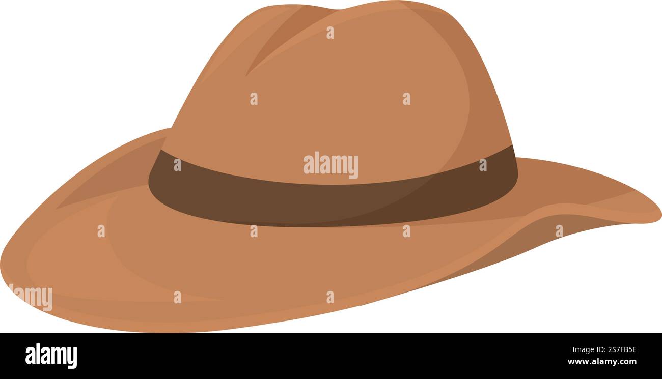 Rodeo Cowboyhut Icon Cartoon Vektor. Westernleder. Amerikanischer Westen. Rodeo Cowboyhut Icon Cartoon Vektor. Westernleder Stock Vektor
