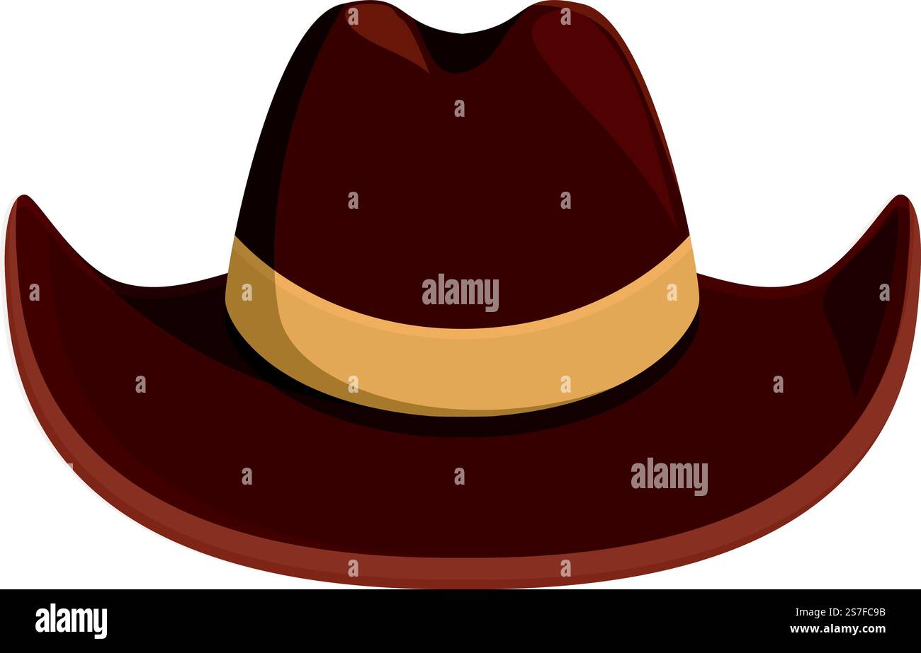 Wilder Cowboyhut Icon Cartoon Vektor. Rodeo-Element. Kostümdesign. Wilder Cowboyhut Icon Cartoon Vektor. Rodeo-Element Stock Vektor