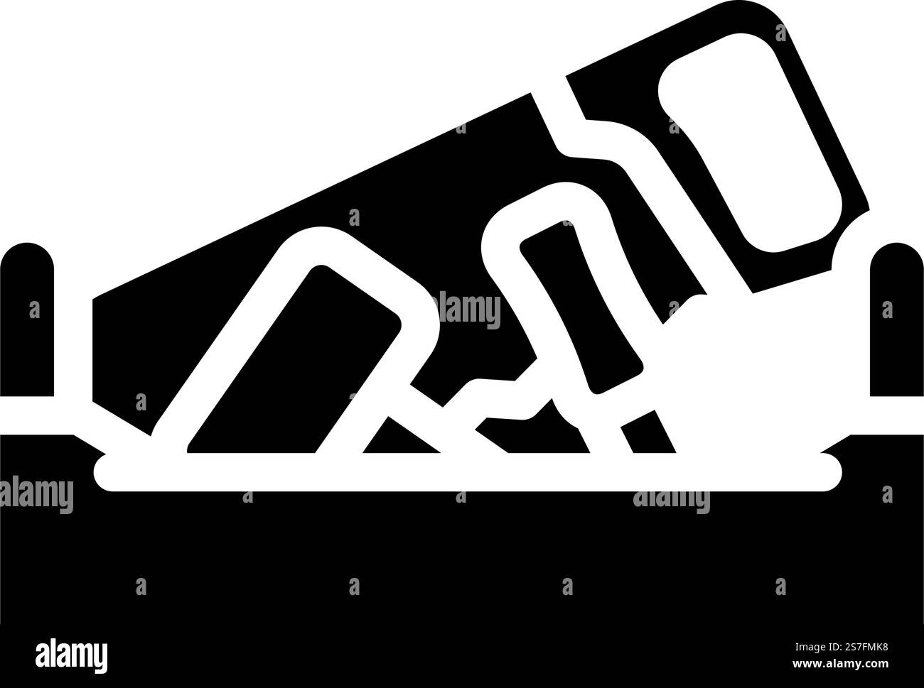 Spielzeug Werkzeuge Baby Glyphe Symbol Vektor. Spielzeug-Werkzeuge Babyschild. Isolierte Symboldarstellung. Spielzeug Werkzeuge Baby Glyphe Icon Vektor Illustration Stock Vektor