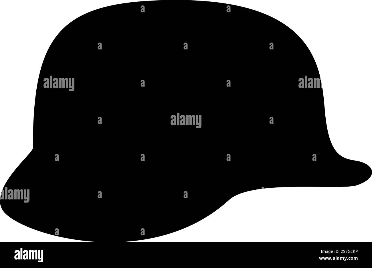 Deutscher Helm des Zweiten Weltkriegs stahlhelm ww2 Icon schwarz Farbe Vektor Illustration Bild flach Stil einfach. Deutscher Helm des Zweiten Weltkriegs stahlhelm ww2 Icon schwarz Farbe Vektor Illustration Bild flach Stil Stock Vektor