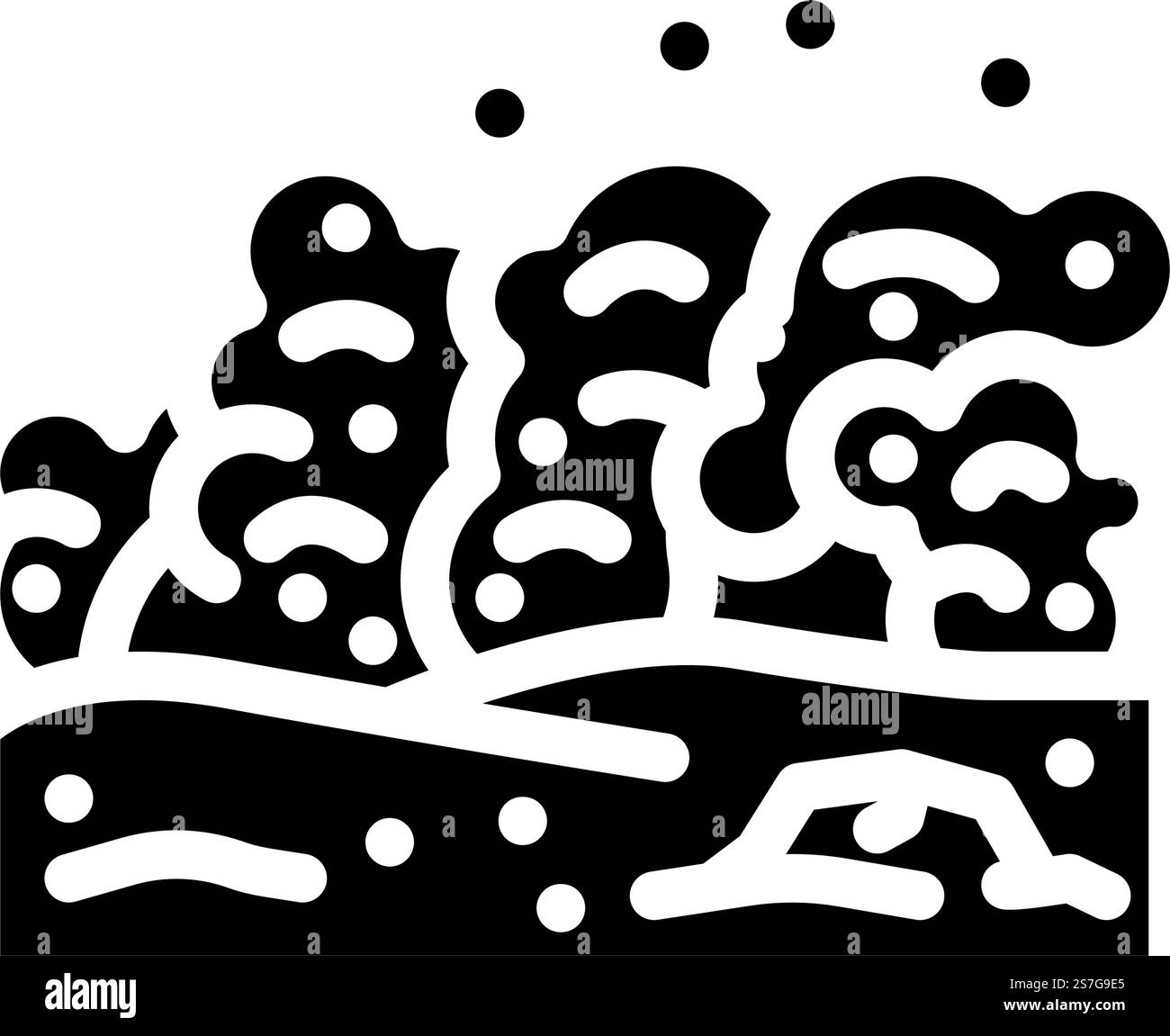 marsstaub Sturm mars Planet Glyphe Icon Vektor. marsstaub Sturm mars Planet Schild. Isolierte Symboldarstellung. marsstaub Sturm mars Planet Glyphe Icon Vektor Illustration Stock Vektor