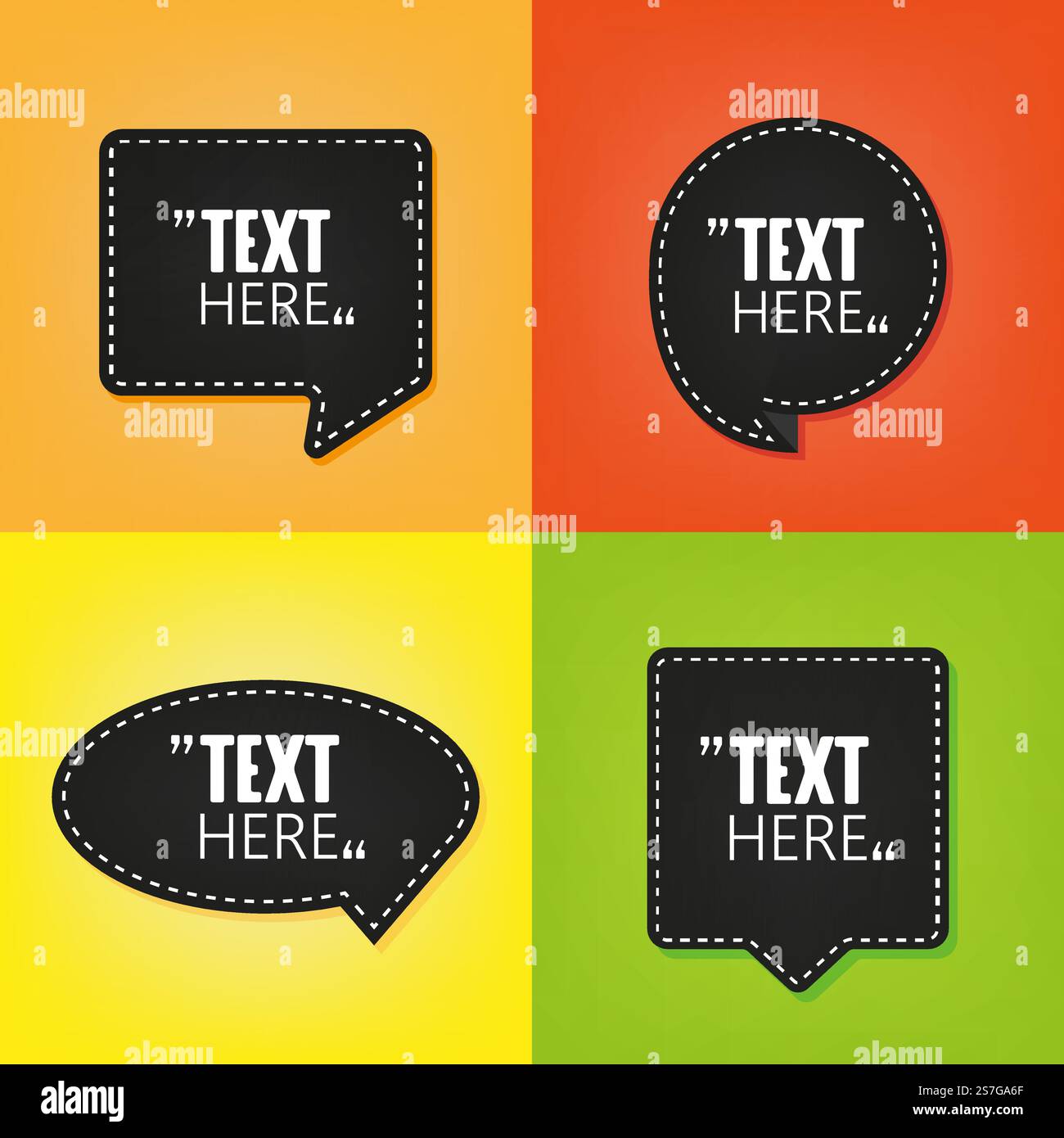 Zitat-Sprechblase. Symbol für Angebotszeichen. Vektorabbildungsbild eps. Zitat-Sprechblase. Symbol für Angebotszeichen. Stock Vektor